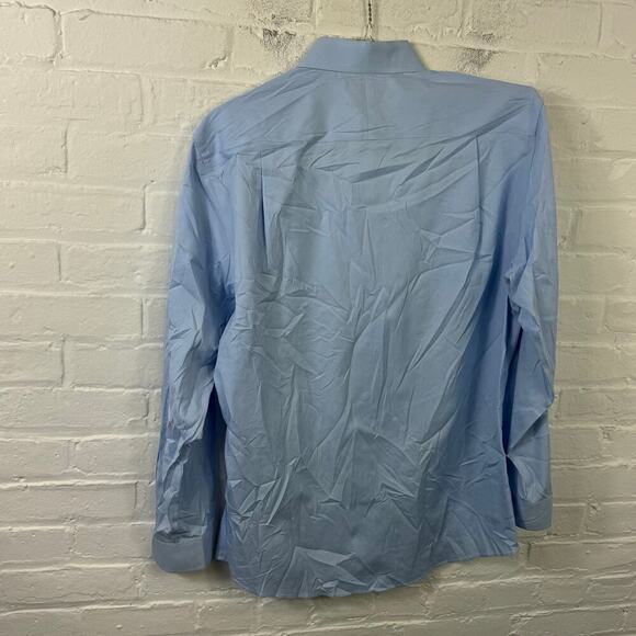 Jos. A. Bank Men Casual Button Down Shirt Long Sleeve Collared Neck Blue Size L - Picture 2 of 4